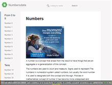 Tablet Screenshot of numbersdata.com
